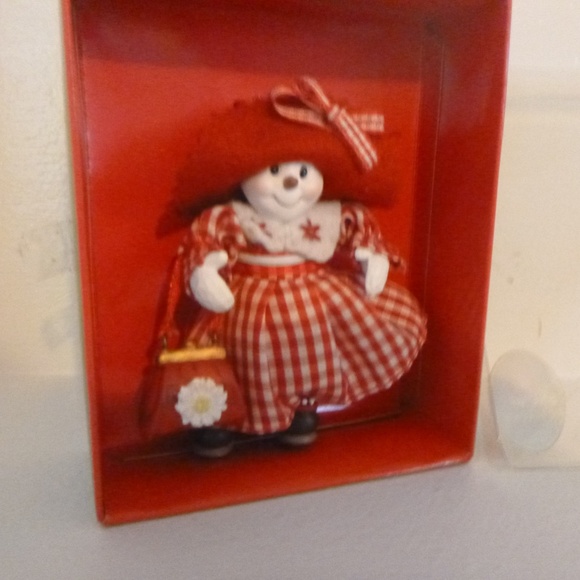KURT ADLER  RAG DOLL ORNAMENT w/BOOTS & PURSE Snow Pretties - Picture 1 of 8